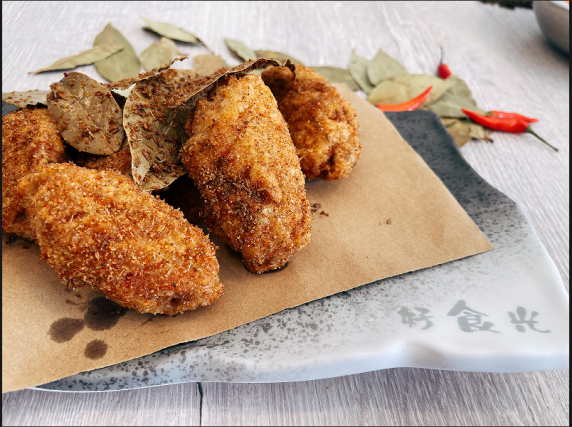 Fried Chicken with Bay Leaves